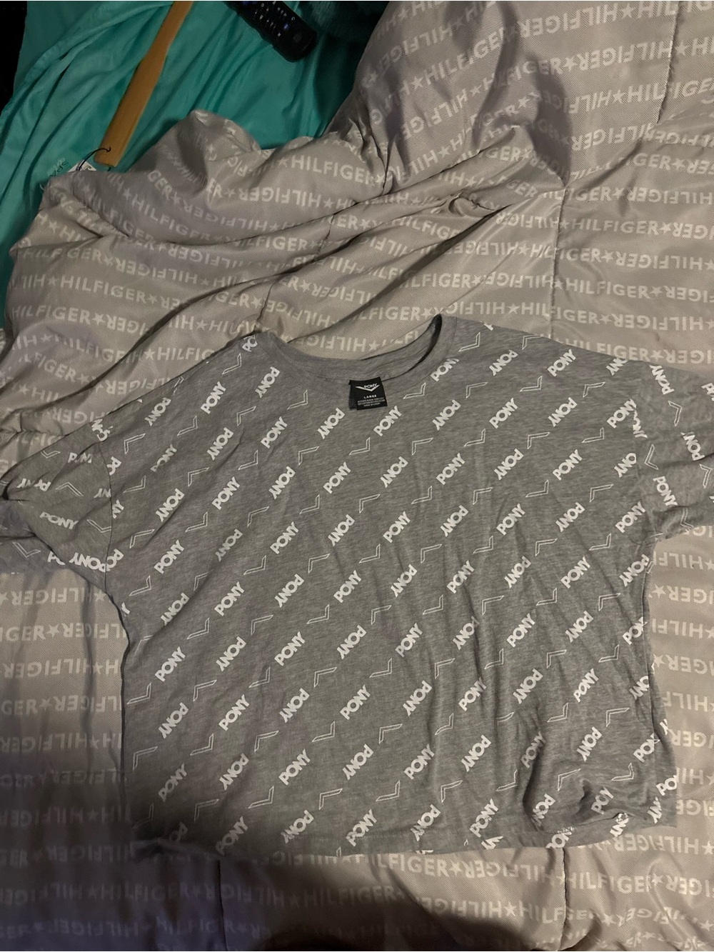 Pony Gray Logo Crop Top